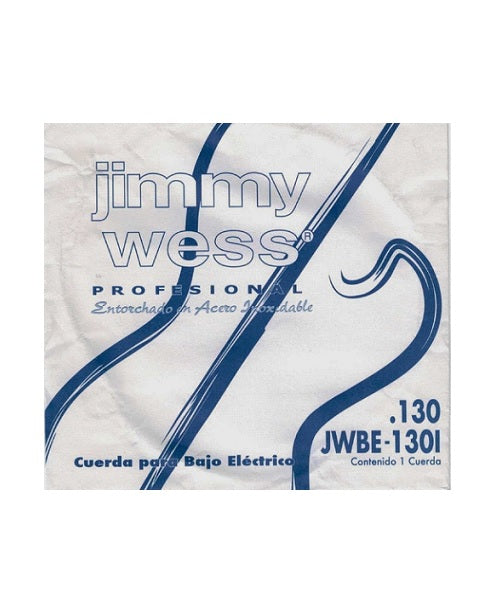 Jimmy Wess Pro Cuerda WAB130 para Bajo Eléctrico, Calibre 0.130, Acero Inoxidable (1 pza)