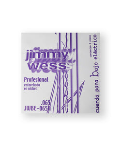 Jimmy Wess Pro Cuerda WNB65 para Bajo Eléctrico, Calibre 0.065, Nickel (1 pza)