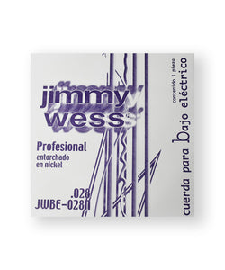 Jimmy Wess Pro Cuerda WNB28 para Bajo Eléctrico, Calibre 0.028, Nickel (1 pza)