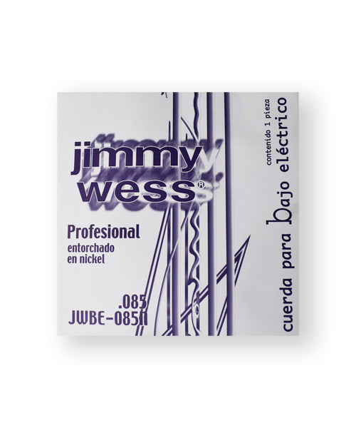 Jimmy Wess Pro Cuerda WNB85 para Bajo Eléctrico, Calibre 0.085, Nickel (1 pza)