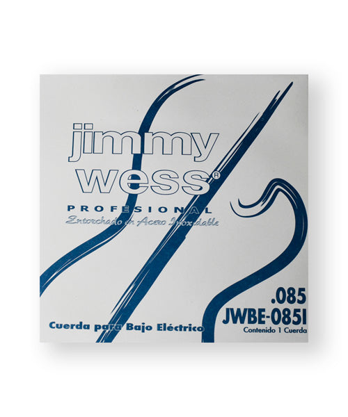 Jimmy Wess Pro Cuerda WAB85 para Bajo Eléctrico, Calibre 0.085, Acero Inoxidable (1 pza)