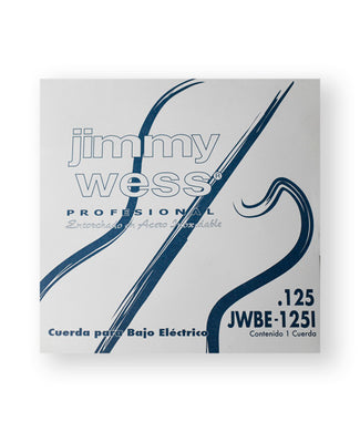 Jimmy Wess Pro Cuerda WAB125 para Bajo Eléctrico, Calibre 0.125, Acero Inoxidable (1 pza)