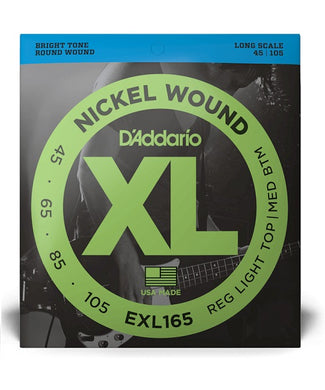 Daddario Encordadura Para Bajo Con Entorchado En Niquel Calibre 45-105 EXL165