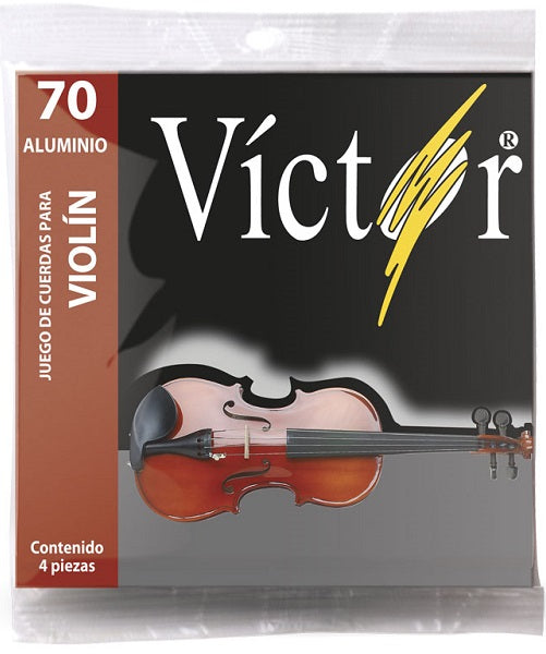Víctor Encordadura Violín 70 Aluminio – Veerkamp