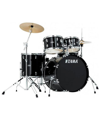 Tama Batería De 5 Piezas Negra Con Atriles, Asiento Y Platillos SG52KH6C-BK Stagestar