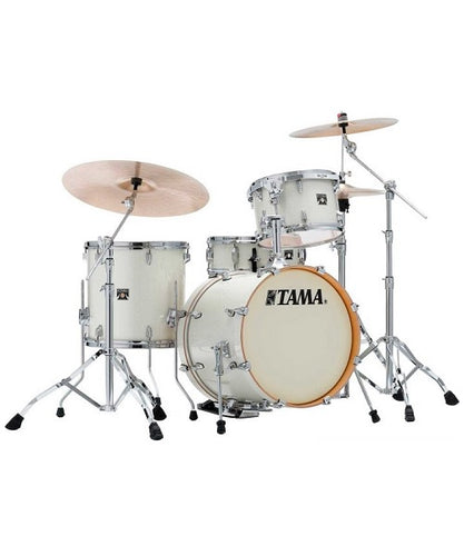 Tama Batería 4 piezas Blanco Brillante con Atriles CK48S-VWS Superstar Classic Maple