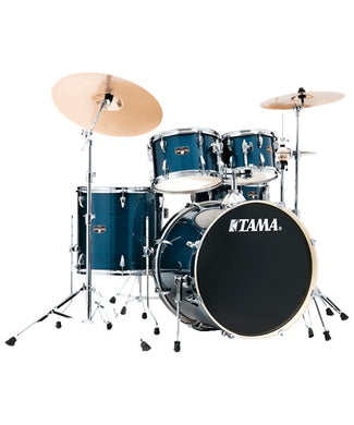 Tama Batería 5 piezas Azul Metálico con Atriles y Asiento IE52KH6W-HLB Imperialstar