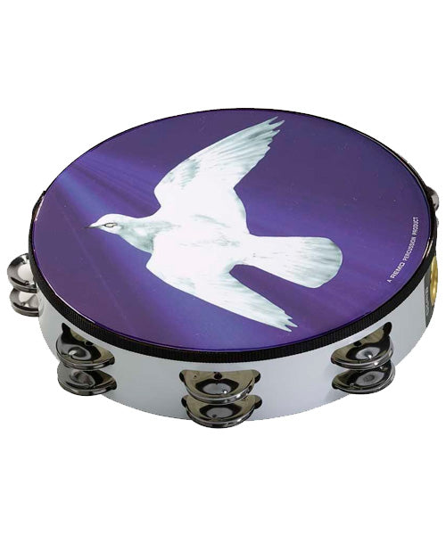 Remo Pandero 2 Hileras de Rintintines 10" TA-9210-18 Religious Dove