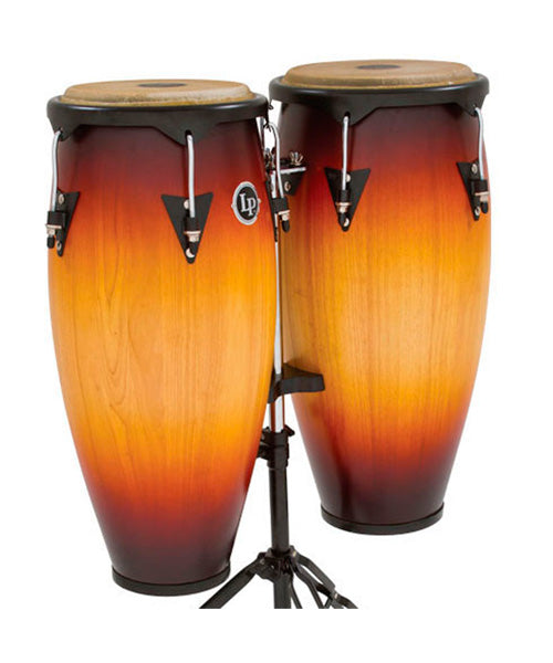 Latin Percussion Conga 11" y 12" Madera Sombreada Con Atril LP647NY-VSB City