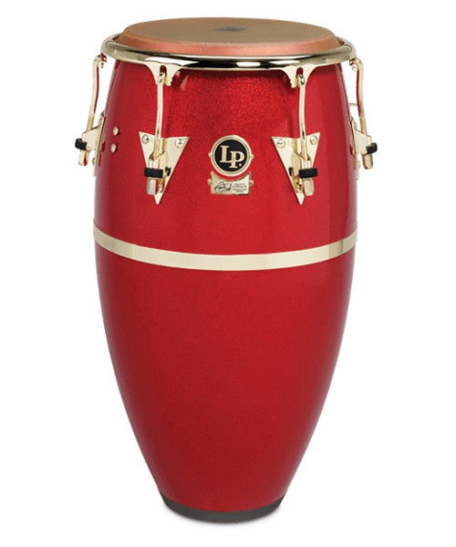 Latin Percussion Conga Tumbadora 12 1/2" LP810X-ARG Fibra de Vidrio Roja Galaxy Fausto Cuevas III