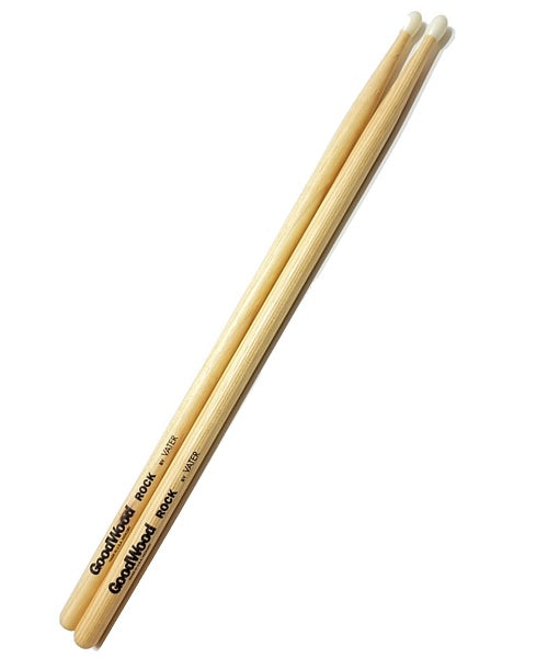 Vater Baquetas Goodwood Rock Hickory GWRN Punta de Nylon