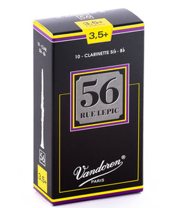 Vandoren Cañas "56 Rue Lepic" Para Clarinete Si Bemol 3 1/2+, CR5035+(10), Caja Con 10 Pzas