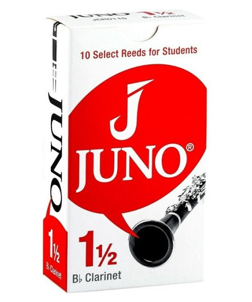 Vandoren Cañas "Juno" para Clarinete Si Bemol 1 1/2, JCR0115(10), Caja con 10 Pzas
