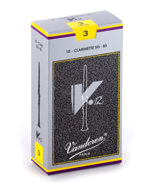 Vandoren Cañas "V12" Para Clarinete Si Bemol 3, CR193(10), Caja Con 10 Pzas