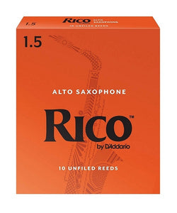 D'Addario (Rico) Cañas para Saxofón Alto 1 1/2, RJA1015(10), Caja con 10 Pzas