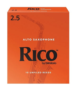 D'Addario (Rico) Cañas para Saxofón Alto 2 1/2, RJA1025(10), Caja con 10 Pzas