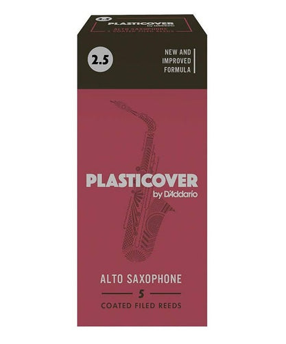 D'Addario Woodwinds (Rico) Cañas Plasticover para Saxofón Alto 2 1/2, RRP05ASX250(5), Caja con 5 Pzas