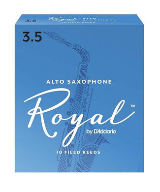 D'Addario Woodwinds (Rico) Cañas Royal para Saxofón Alto 3 1/2, RJB1035(10), Caja con 10 Pzas