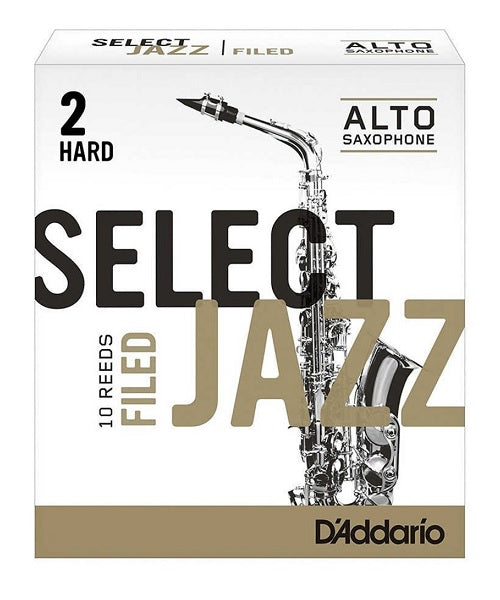 D'addario (Rico) Cañas "Select Jazz" para Saxofón Alto 2H, RSF10ASX2H(10), Caja con 10 Pzas