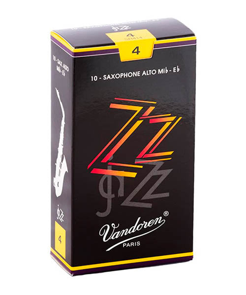 Vandoren Cañas "ZZ" Para Saxofón Alto 4, SR414(10), Caja Con 10 Pzas