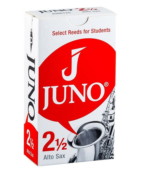 Vandoren Cañas "Juno" para Saxofón Alto 2 1/2, JSR6125(10), Caja con 10 Pzas