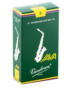 Vandoren Cañas "Java" para Saxofón Alto 3, SR263(10), Caja con 10 Pzas