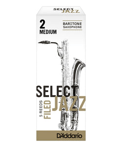 D'addario (Rico) Cañas "Select Jazz" Para Saxofón Barítono 2M, RSF05BSX2M(5), Caja Con 5 Pzas