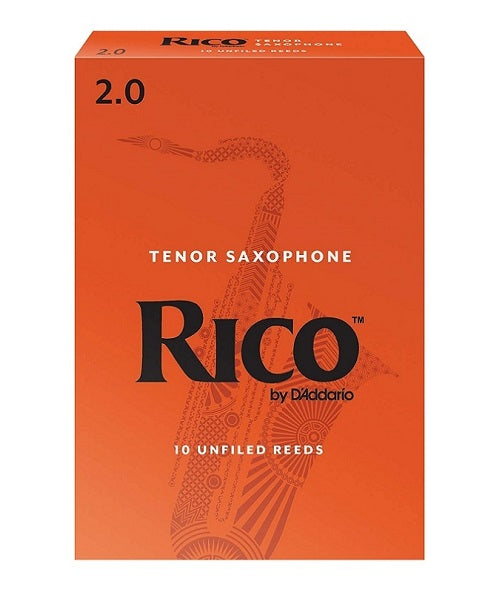 D'Addario (Rico) Cañas para Saxofón Tenor 2, RKA1020(10), Caja con 10 Pzas