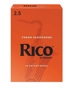 D'Addario (Rico) Cañas para Saxofón Tenor 2 1/2, RKA1025(10), Caja con 10 Pzas