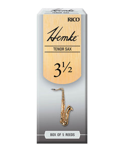 D'Addario Woodwinds Cañas Frederick L. Hemke Para Saxofón Tenor 3 1/2, RHKP5TSX350(5), Caja Con 5 Pzas