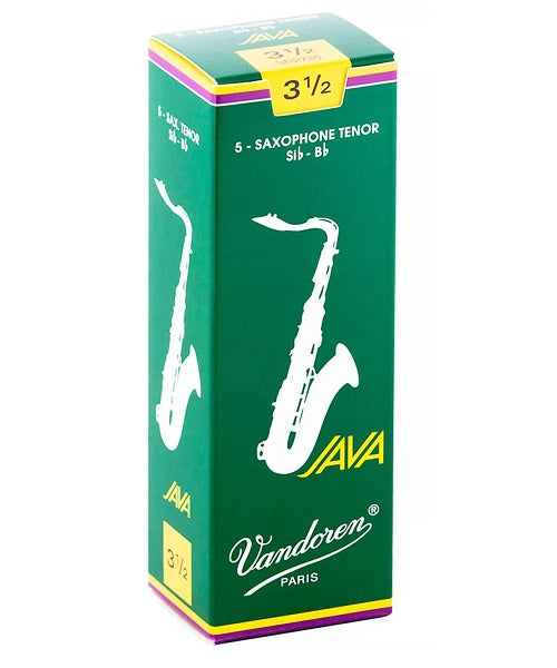 Vandoren Caña "Java" Para Saxofón Tenor 3 1/2, SR2735(5), Caja con 5 Piezas
