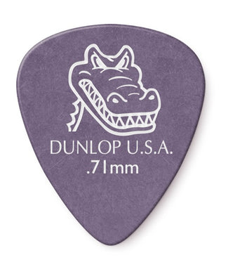 Dunlop Púas Gator Grip 417B.71(36) 0.71mm, Morada con 10 piezas