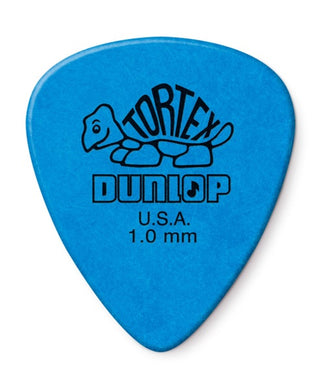 Dunlop Púas Tortex Standard 418B1.0(36) 1.00mm, Azul con 10 piezas