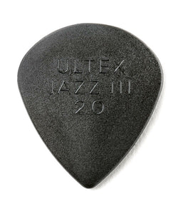 Dunlop Púas Ultex Jazz III 427R2.0 (24) 2.00mm, Negro con 10 piezas