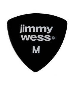 Jimmy Wess Púas Forma Escudo Medium JW-TR-MBK(50), Negro (Paquete con 10 pzas)
