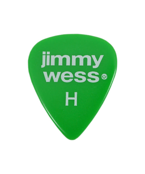 Jimmy Wess Púas Forma Gota Heavy JW-TD-H(50), Verde (Paquete con 10 pzas)