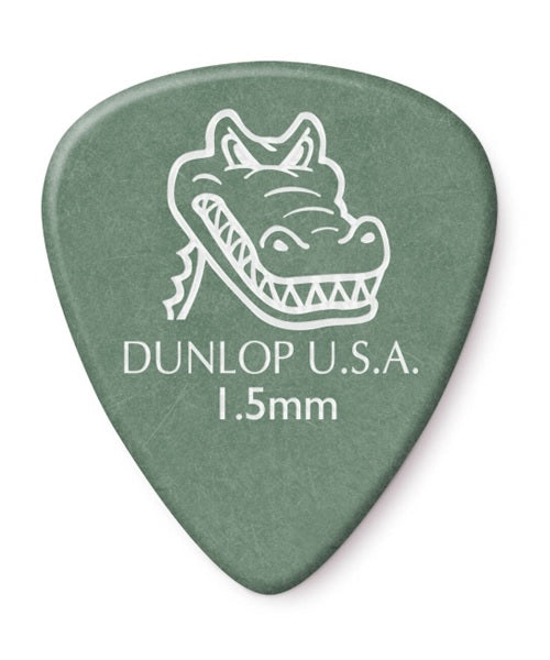 Dunlop Púas Gator Grip 417B1.50(36) 1.50mm, Verde con 10 piezas