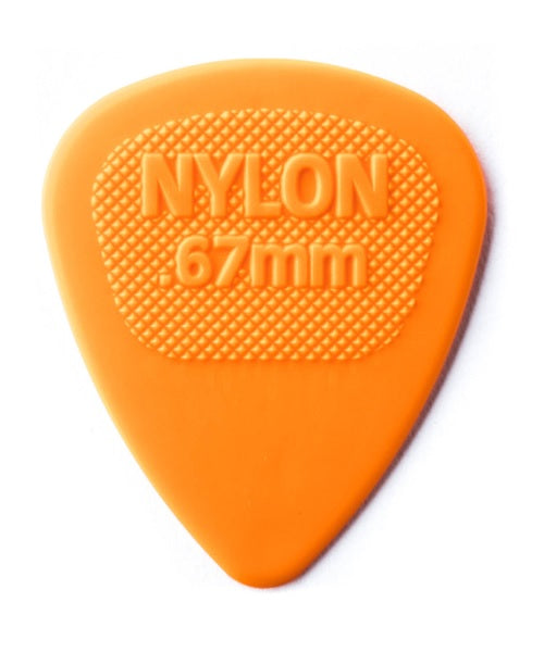 Dunlop Púas Nylon Midi 443B.67(36) Standard .67mm, Naranja con 10 piezas