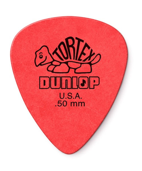 Dunlop Púas Tortex Standard 418B.50(36) .50mm, Rojo con 10 piezas