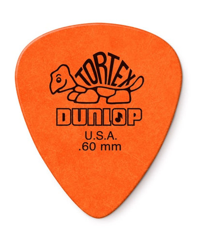 Dunlop Púas Tortex Standard 418B.60(36) .60mm, Naranja con 10 piezas