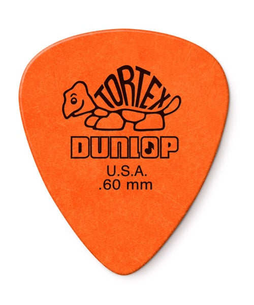 Dunlop Púas Tortex Standard 418B.60(36) .60mm, Naranja con 10 piezas