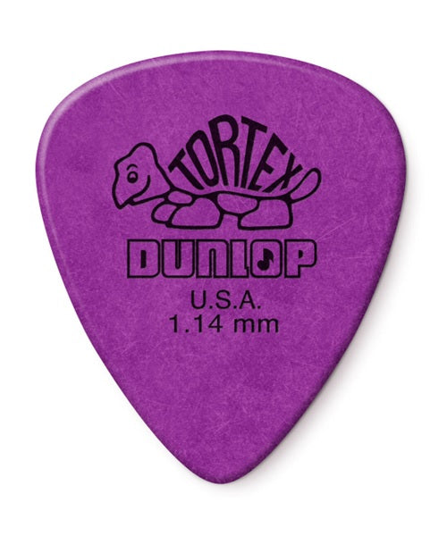 Dunlop Púas Tortex Standard 418B1.14(36) 1.14mm, Morado con 10 piezas