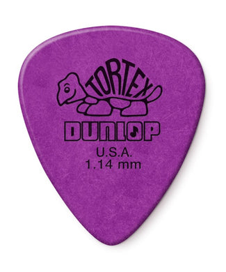 Dunlop Púas Tortex Standard 418B1.14(36) 1.14mm, Morado con 10 piezas