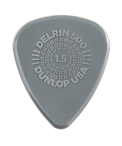 Dunlop Púas Prime-Grip Delrin 500 450B1.50(36) 1.50mm, Gris con 10 piezas