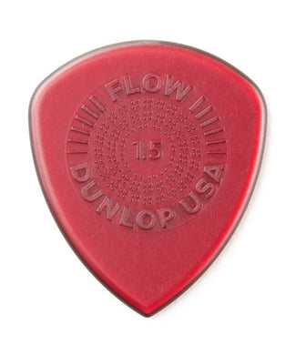 Dunlop Púas Flow Standard 549R1.5(24) 1.50mm, Rojo con 10 piezas