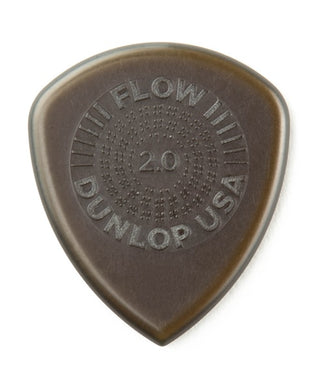 Dunlop Púas Flow Standard 549R2.0(24) 2.00mm, Café Obscuro con 10 piezas