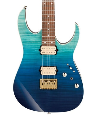 Ibanez Guitarra Eléctrica Azul Degradado RG421HPFM-BRG, Serie RG