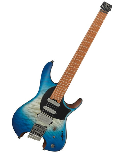 Ibanez Guitarra Eléctrica Azul Sombreado Mate QX54QM-BSM con Funda, Serie Q