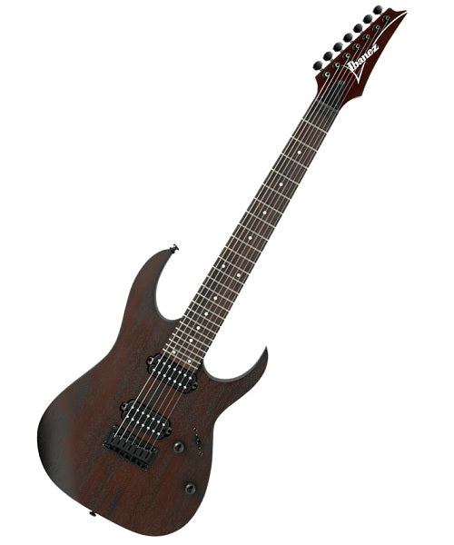 Ibanez Guitarra Eléctrica De 7 Cuerdas Nogal Mate RG7421-WNF, Serie RG
