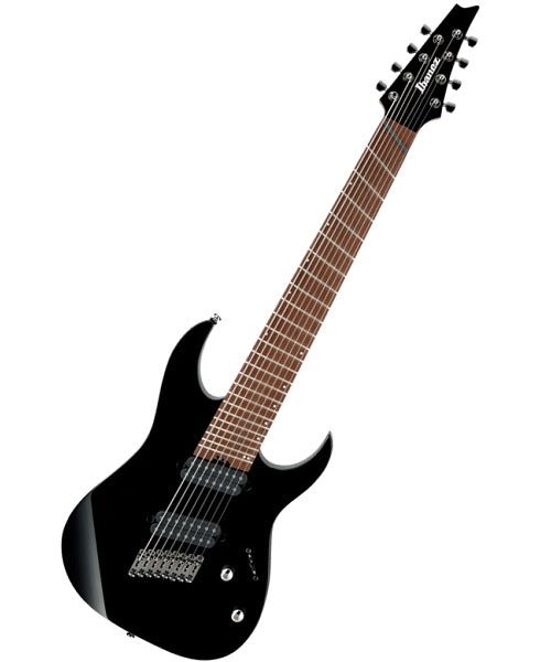 Ibanez Guitarra Eléctrica Negra 8 Cuerdas RGMS8-BK RG Multi-Escala